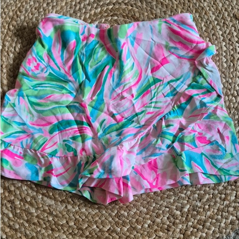 Lilly Pulitzer Faye Skort Pink and Green